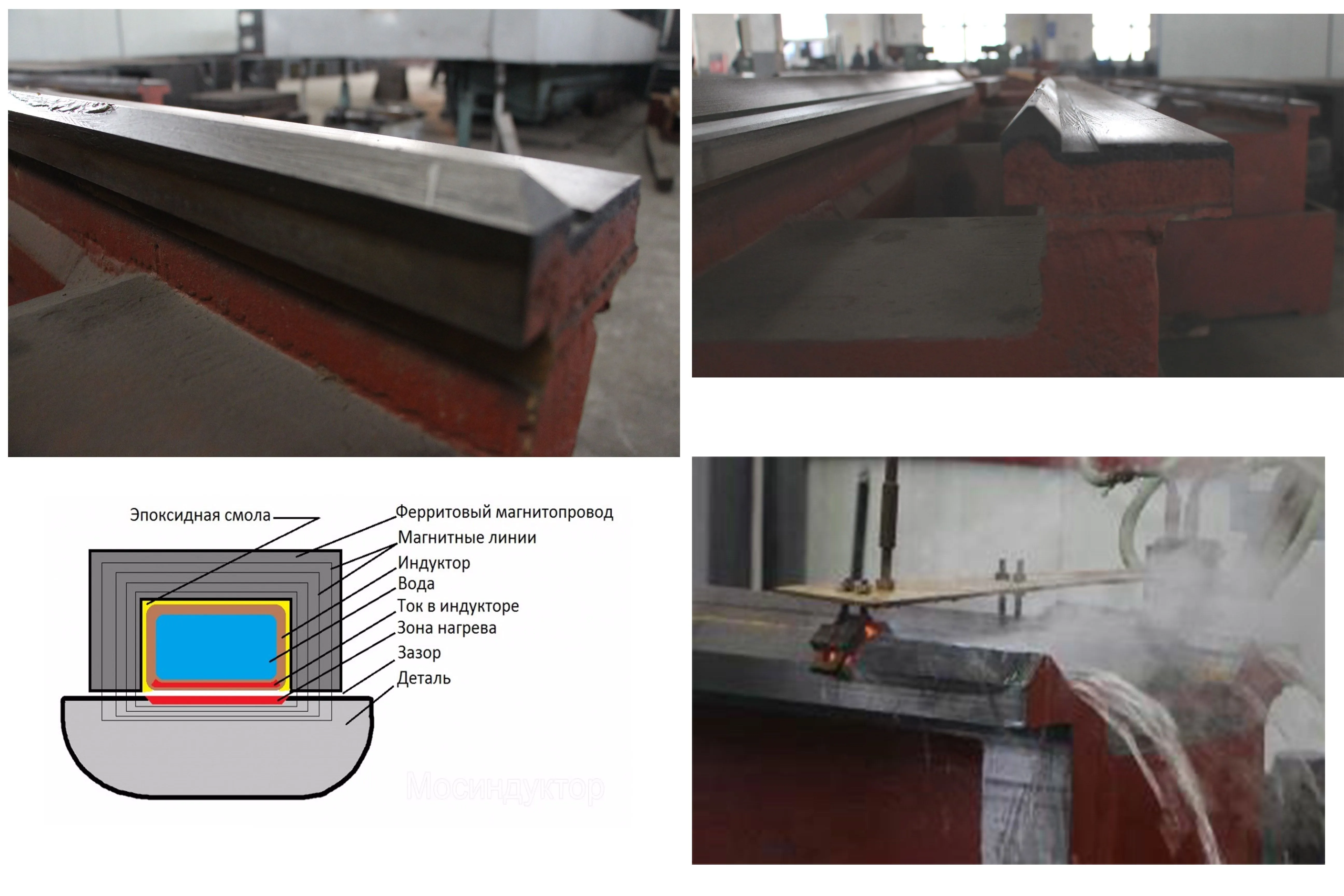  Поверхность направляющих подвержена закалке ТВЧ