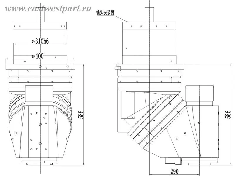  Универсальная фрезерная головка