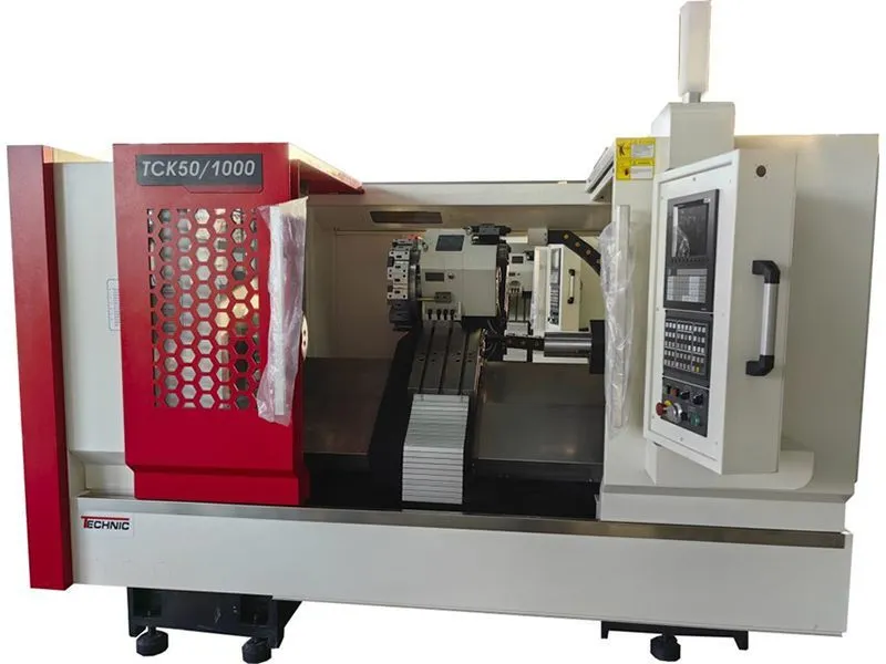 Токарный станок с наклонной станиной TCK50×750