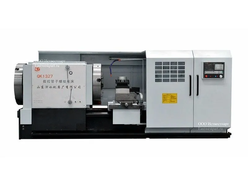 Токарный трубонарезной станок c ЧПУ  модели QK1327 Токарно - трубонарезные